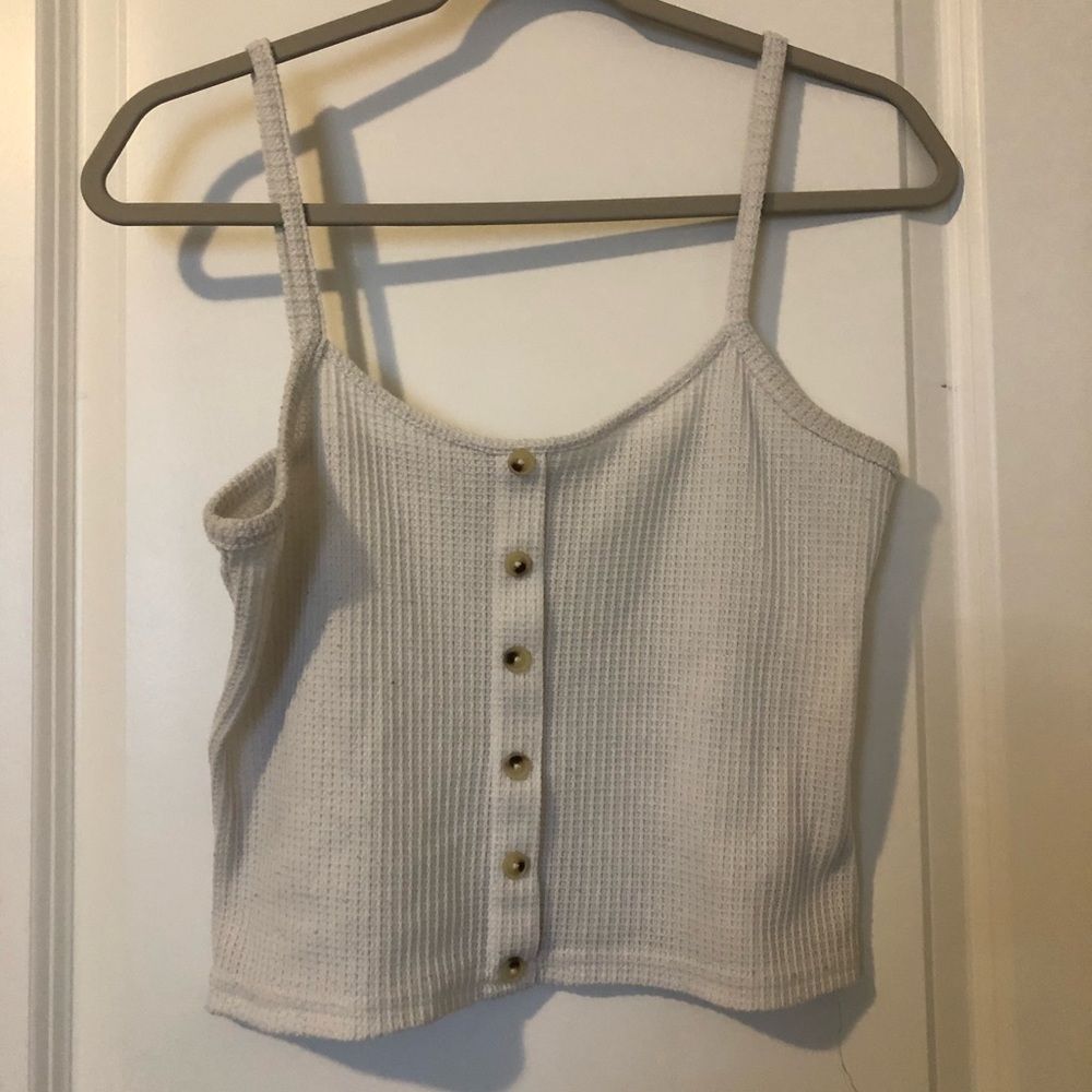 Knit cropped shirt